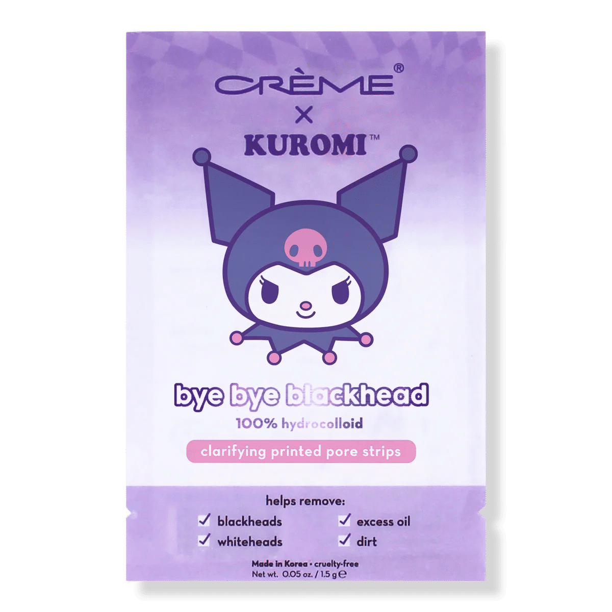 Kuromi Bye Bye Blackheads Printed Pore Strips