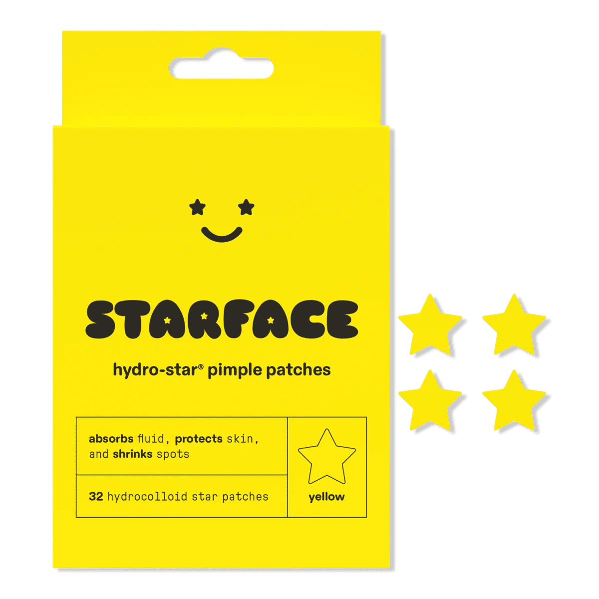 Hydro-Star Yellow Pimple Patches - 32 ct
