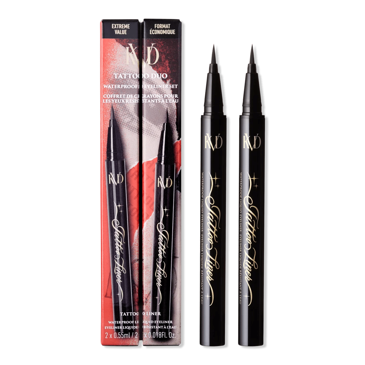 Tattoo Liner Duo Waterproof Liquid Eyeliner Set