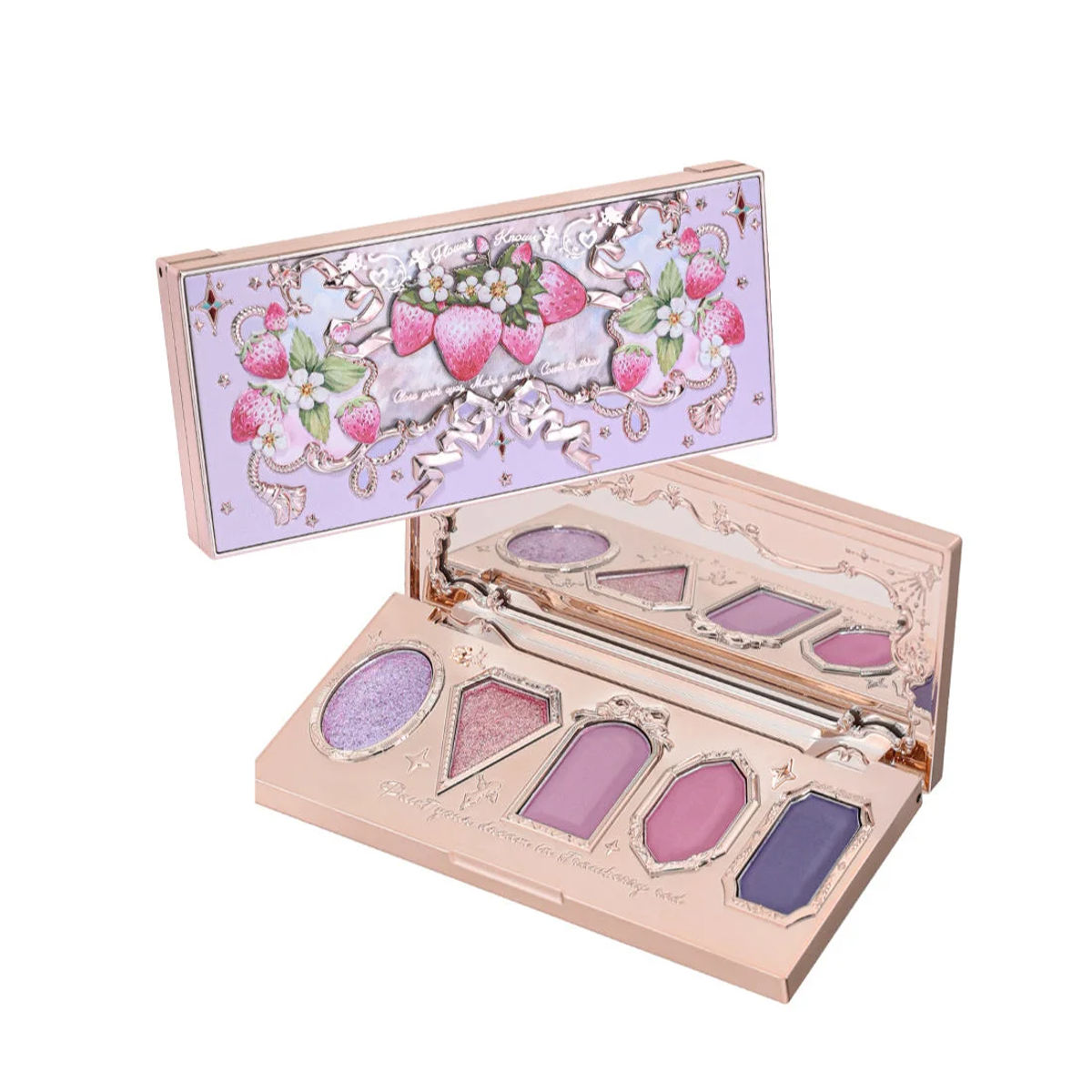 Flower Knows Strawberry Rococo Series Five-Color Eyeshadow Palette