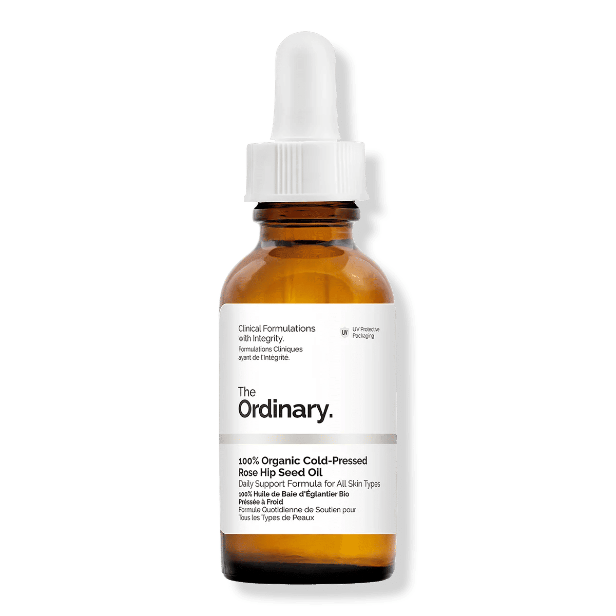 100% Organic Cold-Pressed Rose Hip Seed Oil for Skin Elasticity