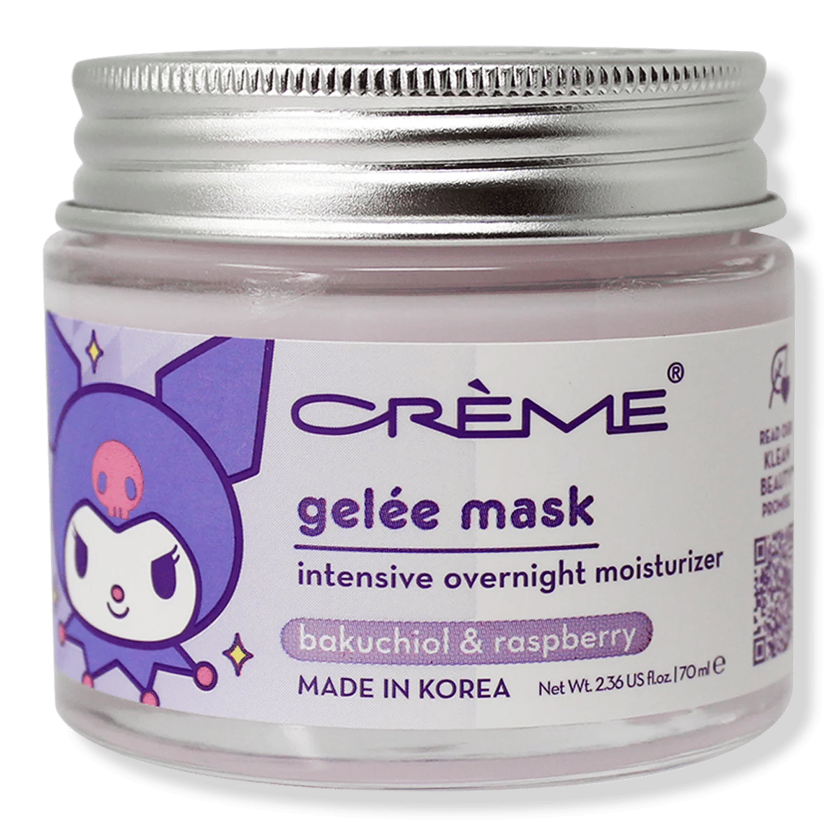 Sanrio Kuromi Klean Beauty Intensive Overnight Moisture Gelee Mask