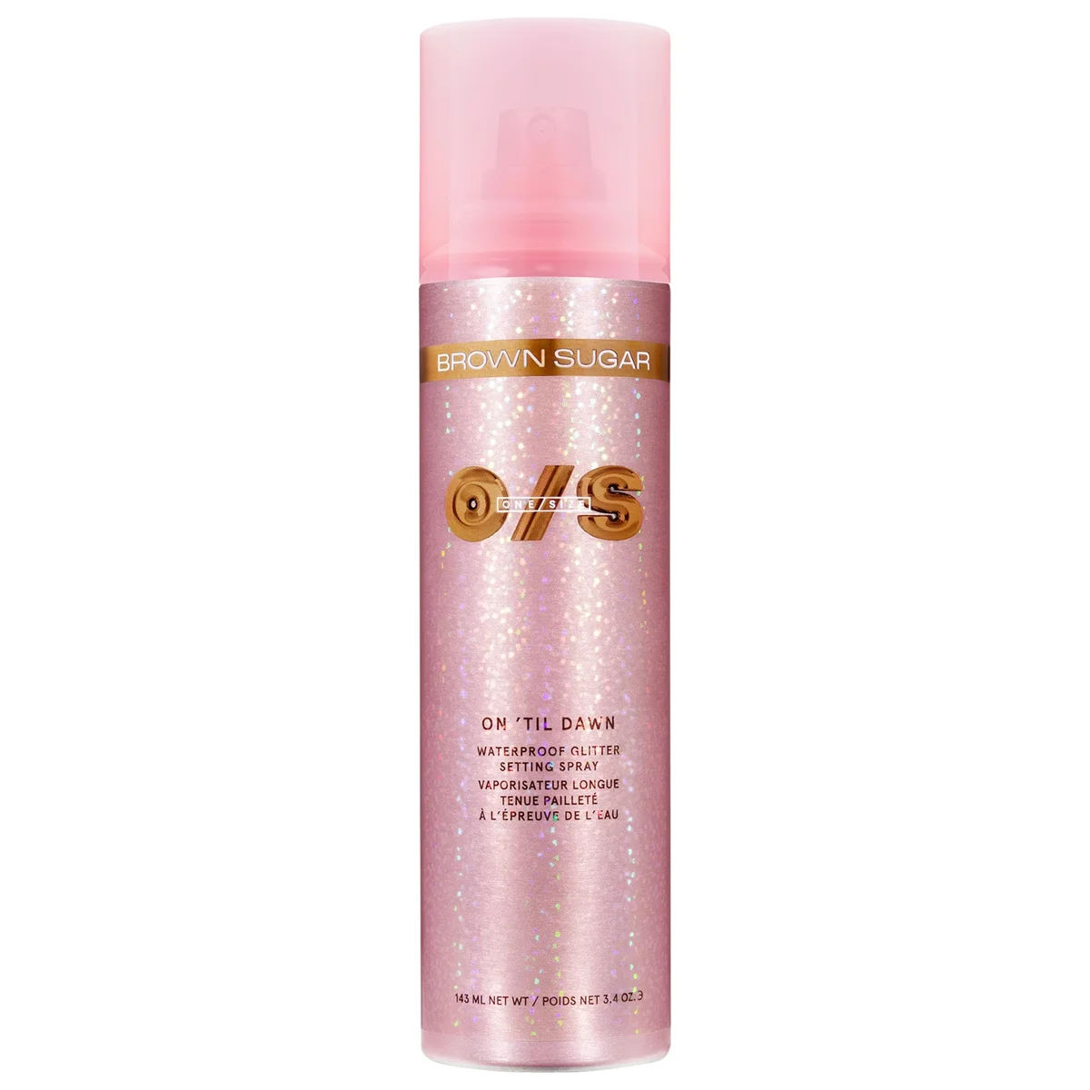 On 'Til Dawn Waterproof Glitter Setting Spray - Brown Sugar
