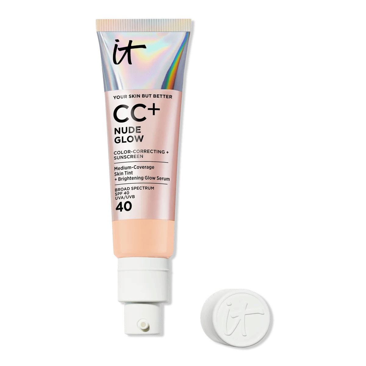 CC+ Nude Glow Lightweight Foundation + Glow Serum with SPF 40