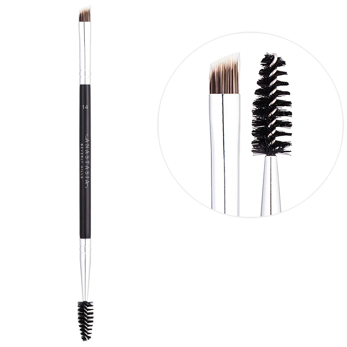 Dual-Ended Filling and Detailing Eyebrow Brush #14