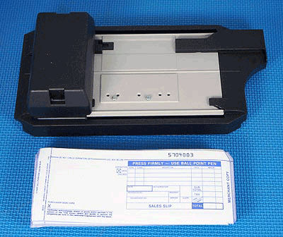 Credit card imprinter