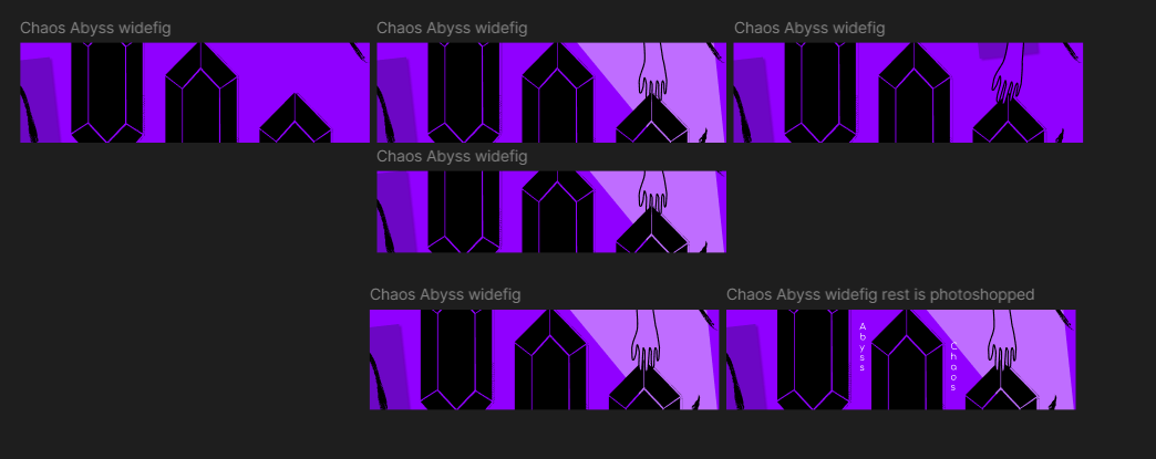 Drafts for wider pics