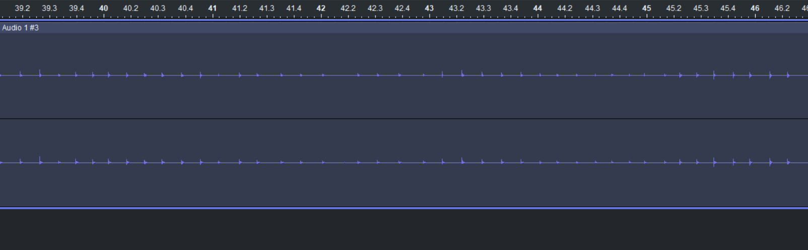 Pencil hitting waveform