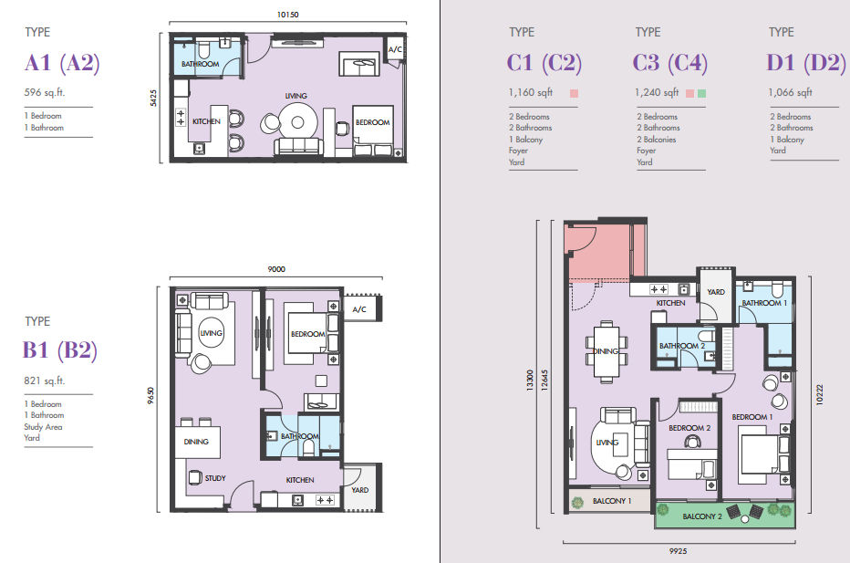 EkoCheras Apartment Tower E Floor Plan