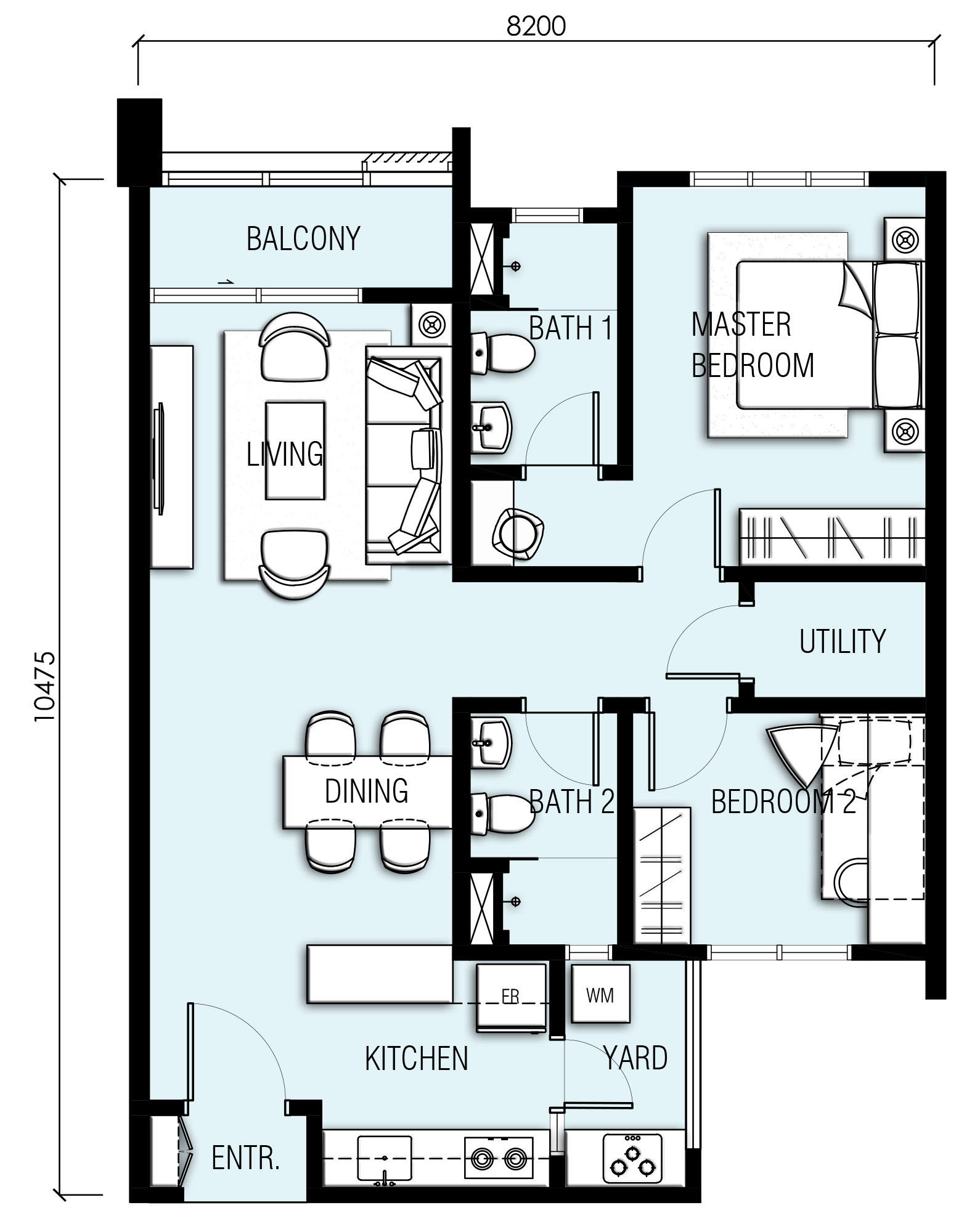 Akasa Cheras South type-A akasa cheras south floor plan type A