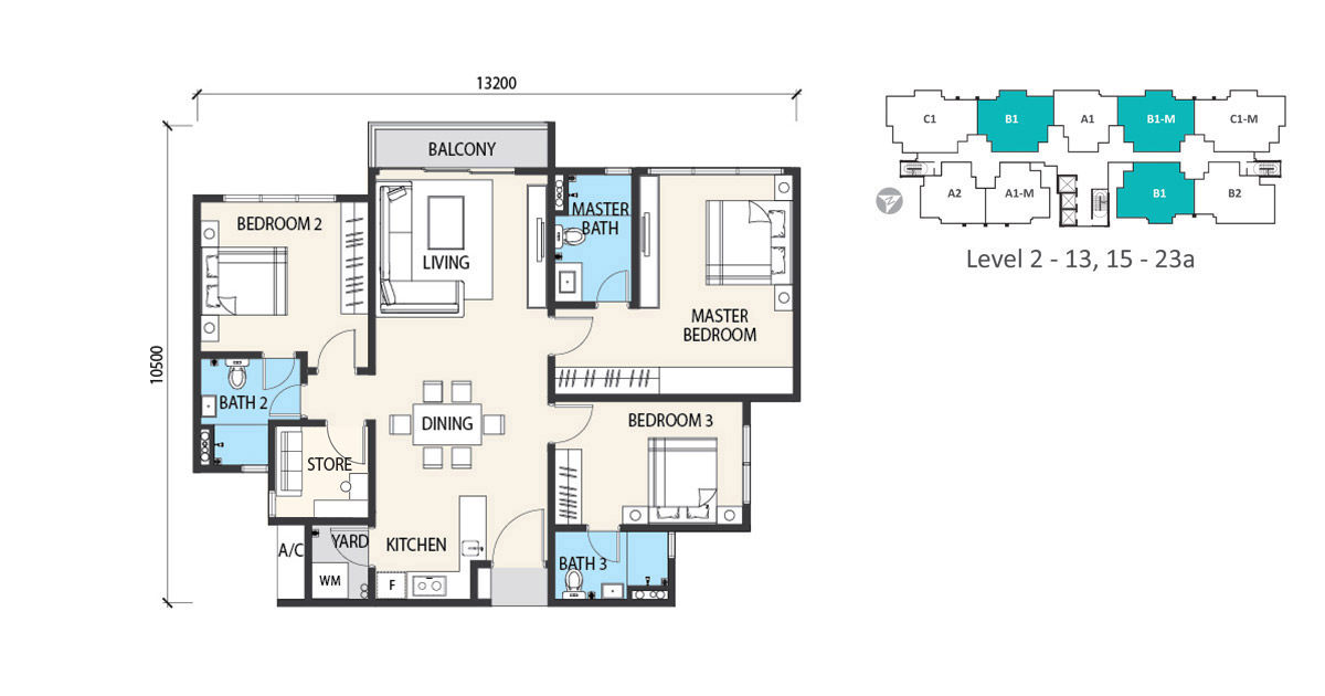 Alstonia_GardenHeights_TypeB1 garden heights floor plan type b1