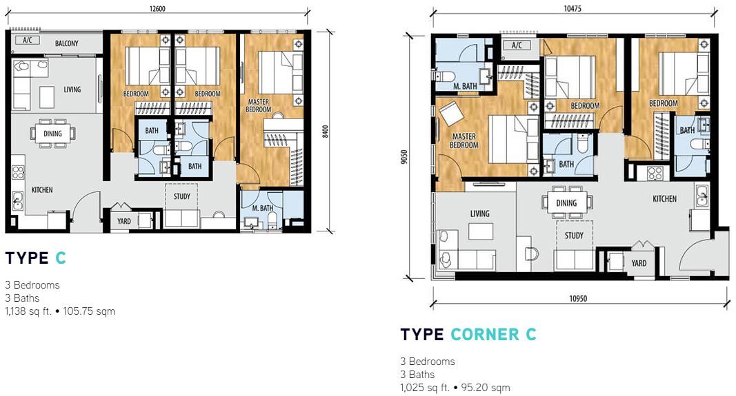 Sentral Suites Layout type c