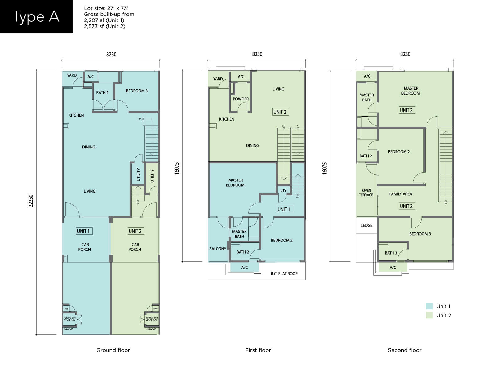 Townhouse Floor Plan Malaysia | Inspiring Home Design Idea