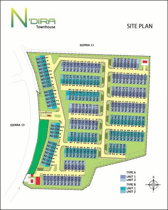16-Sierra-Ndira-Townhouse_Sitemap_Optimized ndira townhouse site plan