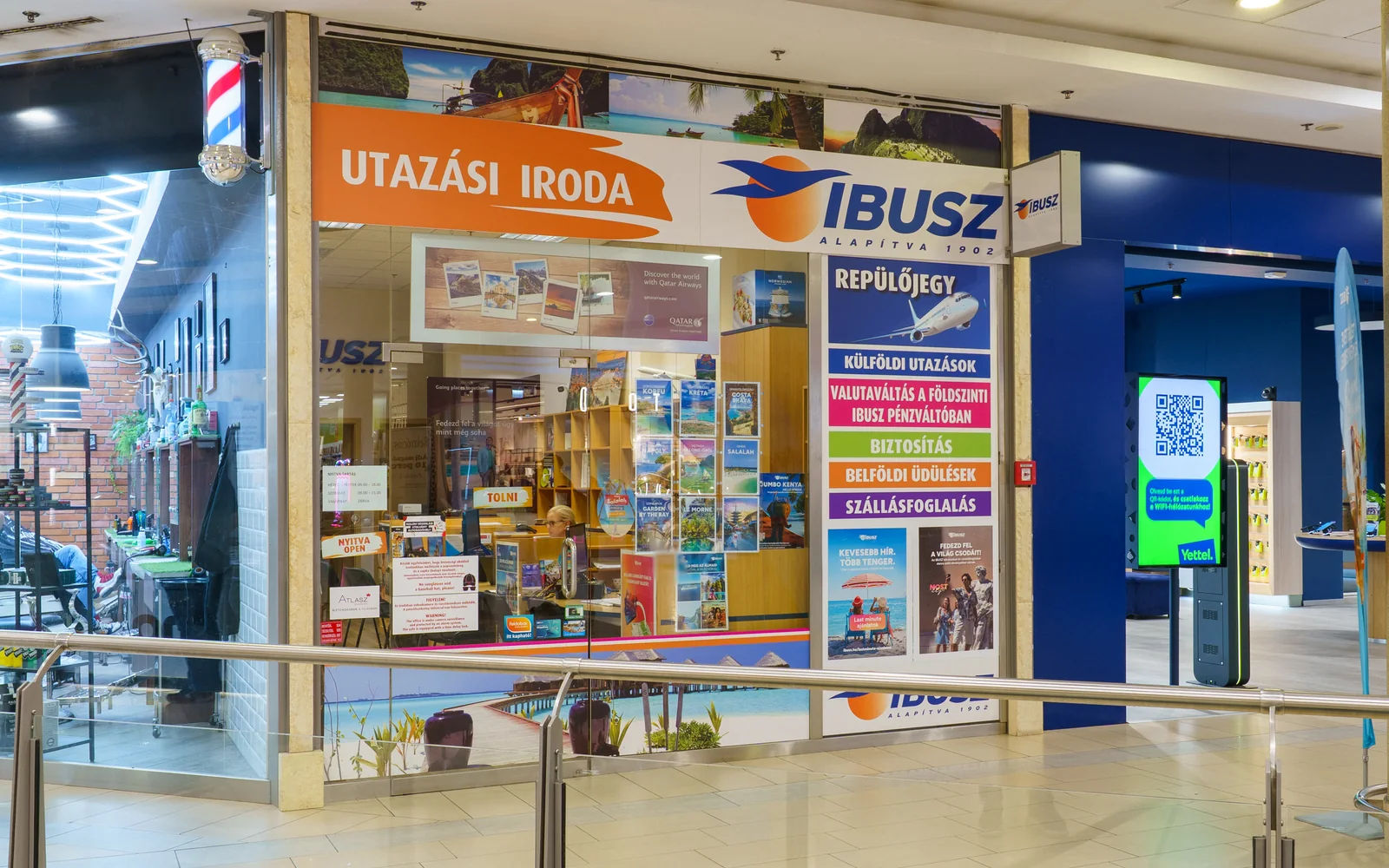 Utazási iroda és utazásszervezés a Malom Központban