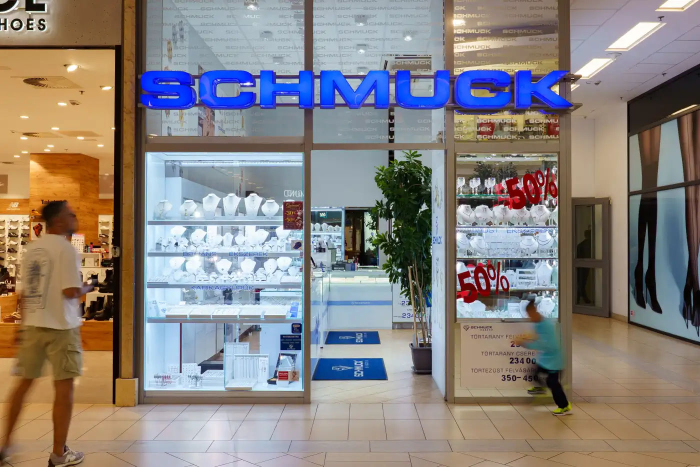 Schmuck ékszerüzlet üzlet