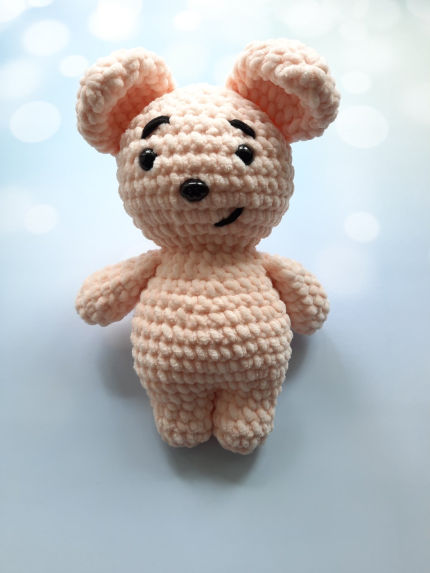 žaislai | minkšti | Nertas, apie 25 cm aukščio, minkštas per