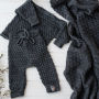 apranga | Komplektukai | tamsiai pilkos merino vilnos kostiumėlis