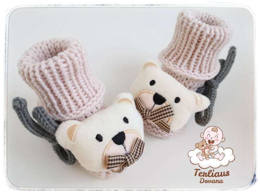Merino vilnos tapukai " meškutis", galima rinktis dydį avalynė | tapukai | merino vilnos tapukai " meškutis", galim