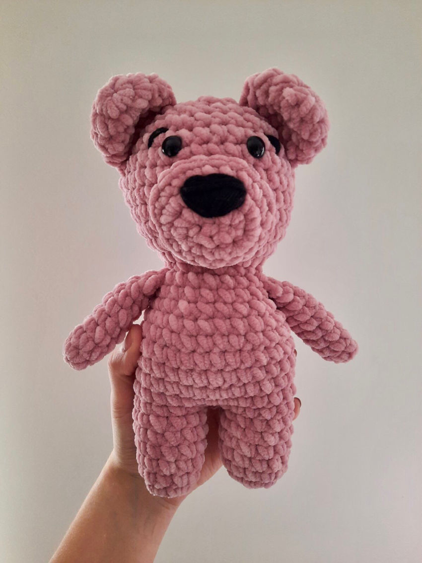 Minkštas alyvinės spalvos meškiukas 24 cm žaislai | minkšti | minkštas alyvinės spalvos meškiukas 24 c