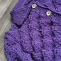 apranga | Megztukai | šiltas tamsiai violetinis megztinis tink