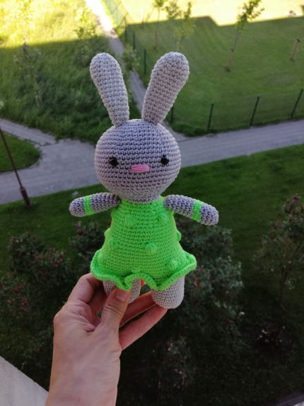žaislai | minkšti | Minkštas nertas medvilninis žaisliukas (
