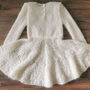 apranga | Suknelės | balta ir puošni moherinė (su šilku) sukn