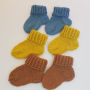 avalynė | kojinės | merino vilnos geltonos rudos mėlynos spa
