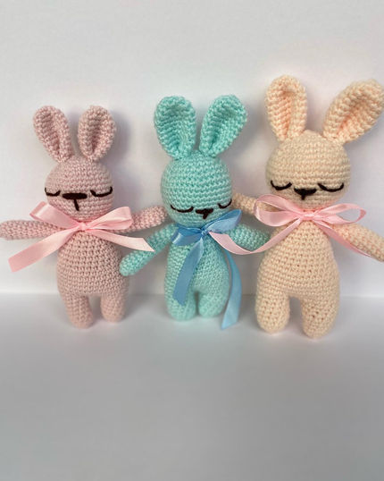 žaislai | minkšti | Mini zuikučiai 15cm ilgio