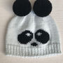 apranga | Kepurės | merino vilnos komplektukas panda mažyliu