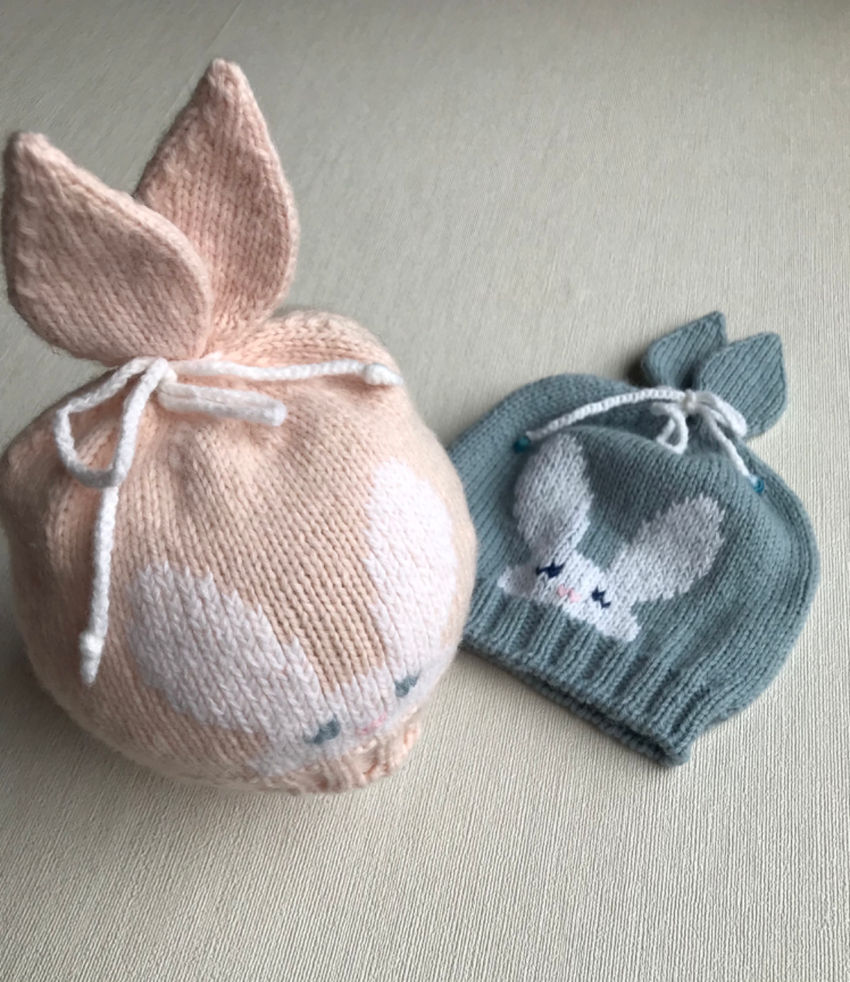 Mezgta merino vilnos kepurė mažyliui nuo 6 mėn spalva melsva persikinė apranga | Kepurės | mezgta merino vilnos kepurė mažyliui nuo