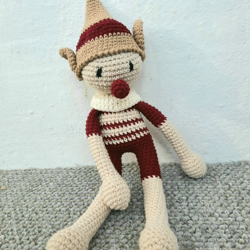Minkštas žaislas vaikams - "kalėdinis elfas" 33cm. 🎅 žaislai | minkšti | minkštas žaislas vaikams - "kalėdinis el