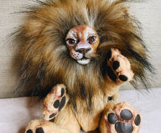 Tekstilinis žaislas - liūtukas