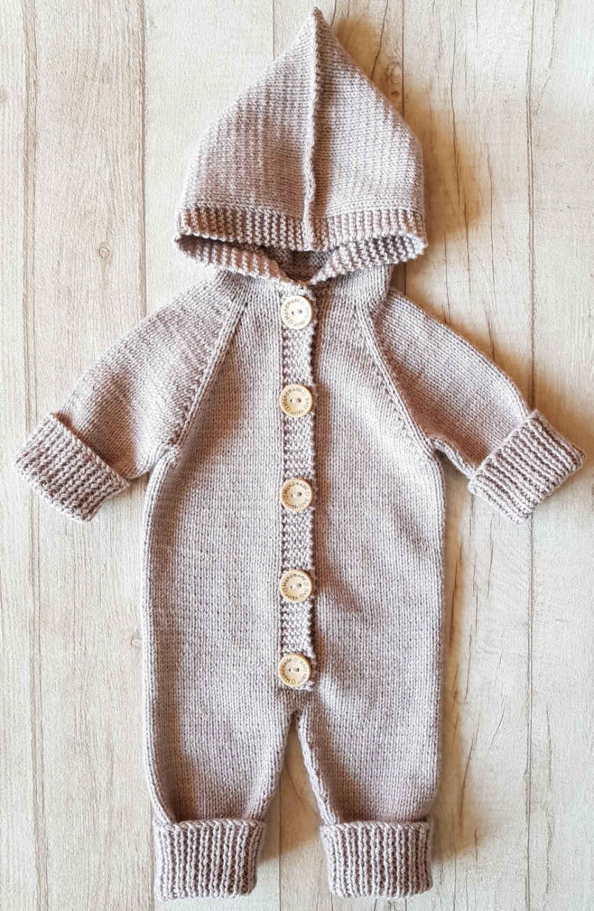 Rankomis megztas. 100% merino vilnos kombinezonas. 0-6 mėn. apranga | Megztukai | rankomis megztas. 100% merino vilnos kom