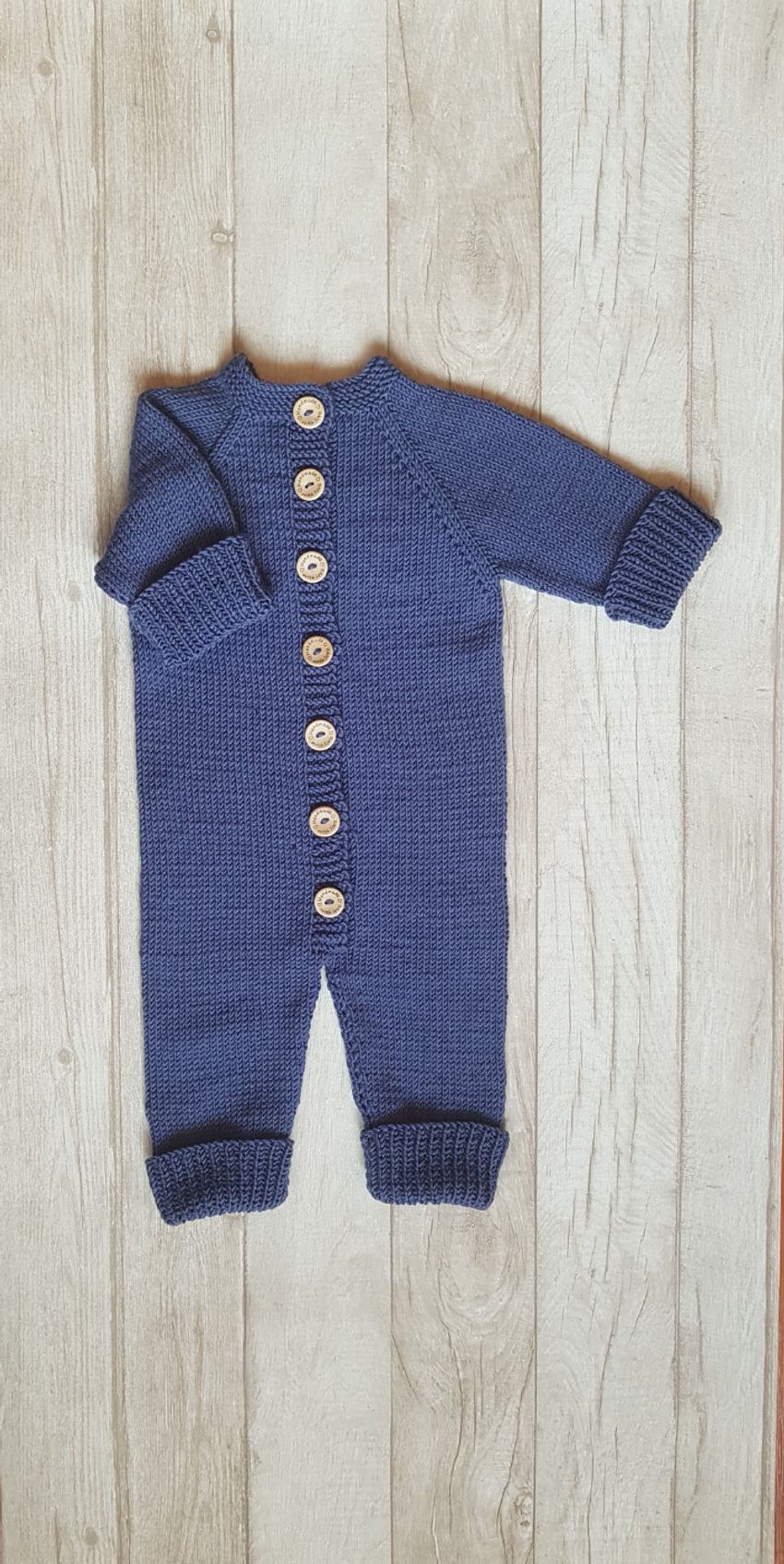 Rankomis megztas 100% merino vilnos kombinezonas mažyliui. 0-6mėn. apranga | Megztukai | rankomis megztas 100% merino vilnos komb