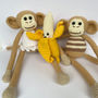 žaislai | minkšti | beždžionėlės padaužos su megztuku ir suk