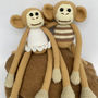 žaislai | minkšti | beždžionėlės padaužos su megztuku ir suk