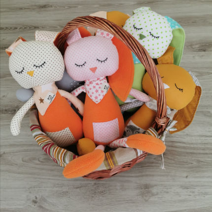 žaislai | migdukai | Kiškis mielas įvairių spalvų 45 cm ūgio 