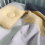 dekoracijos | pagalvėlės | medvilninė (muslino) pagalvėlė naujagimi