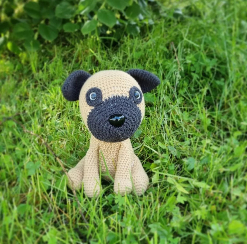 Nertas žaislas šuo loris žaislai | minkšti | nertas žaislas šuo loris
