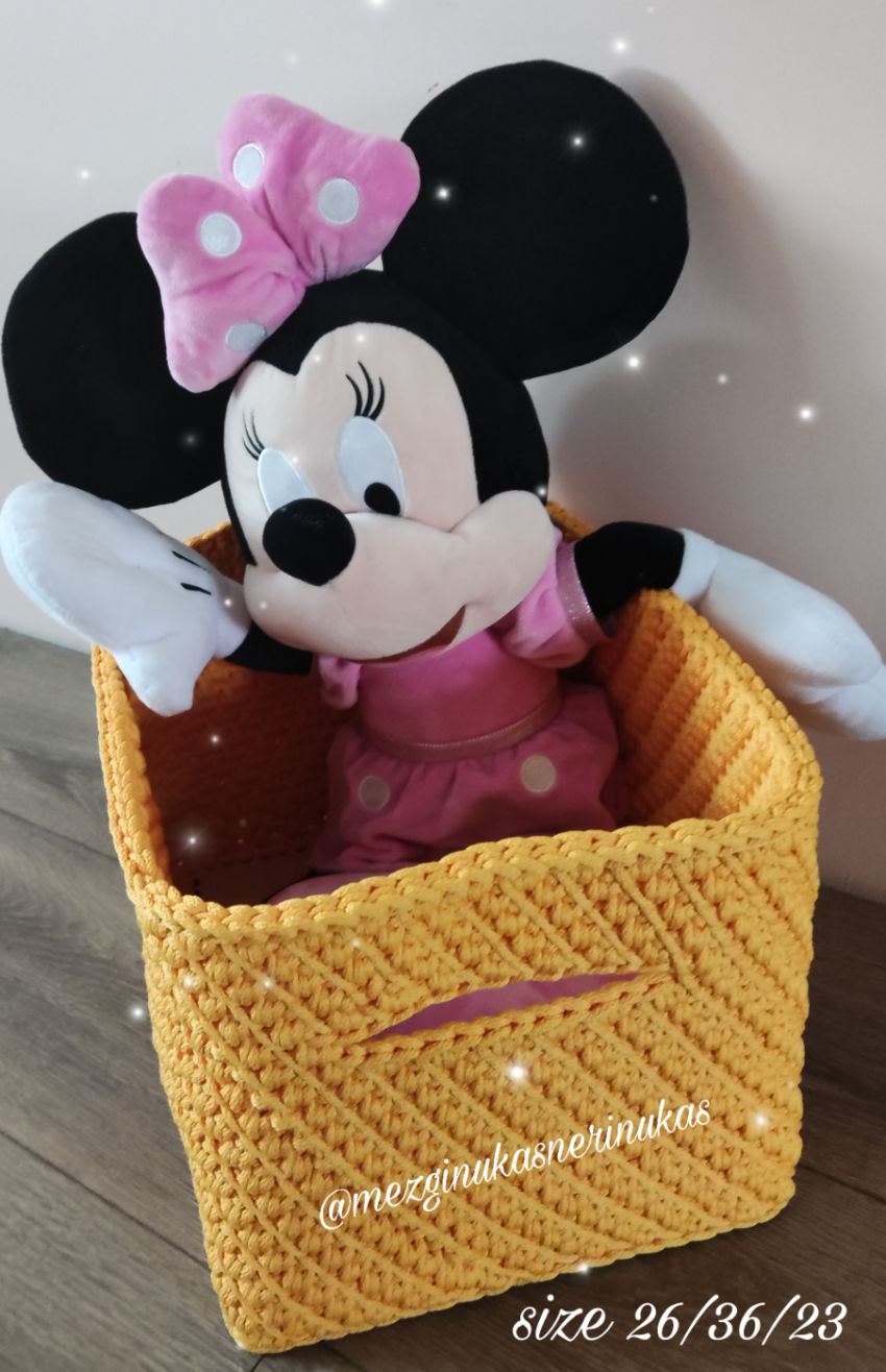 Žaislų dėžė "junior" plotis-26cm, ilgis- 36cm, aukštis- 23cm. spalva - geltona dekoracijos | krepšeliai | žaislų dėžė "junior" plotis-26cm, ilgis-