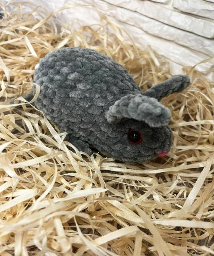 žaislai | minkšti | Rankų darbo nertas pliušinis žaislas vai