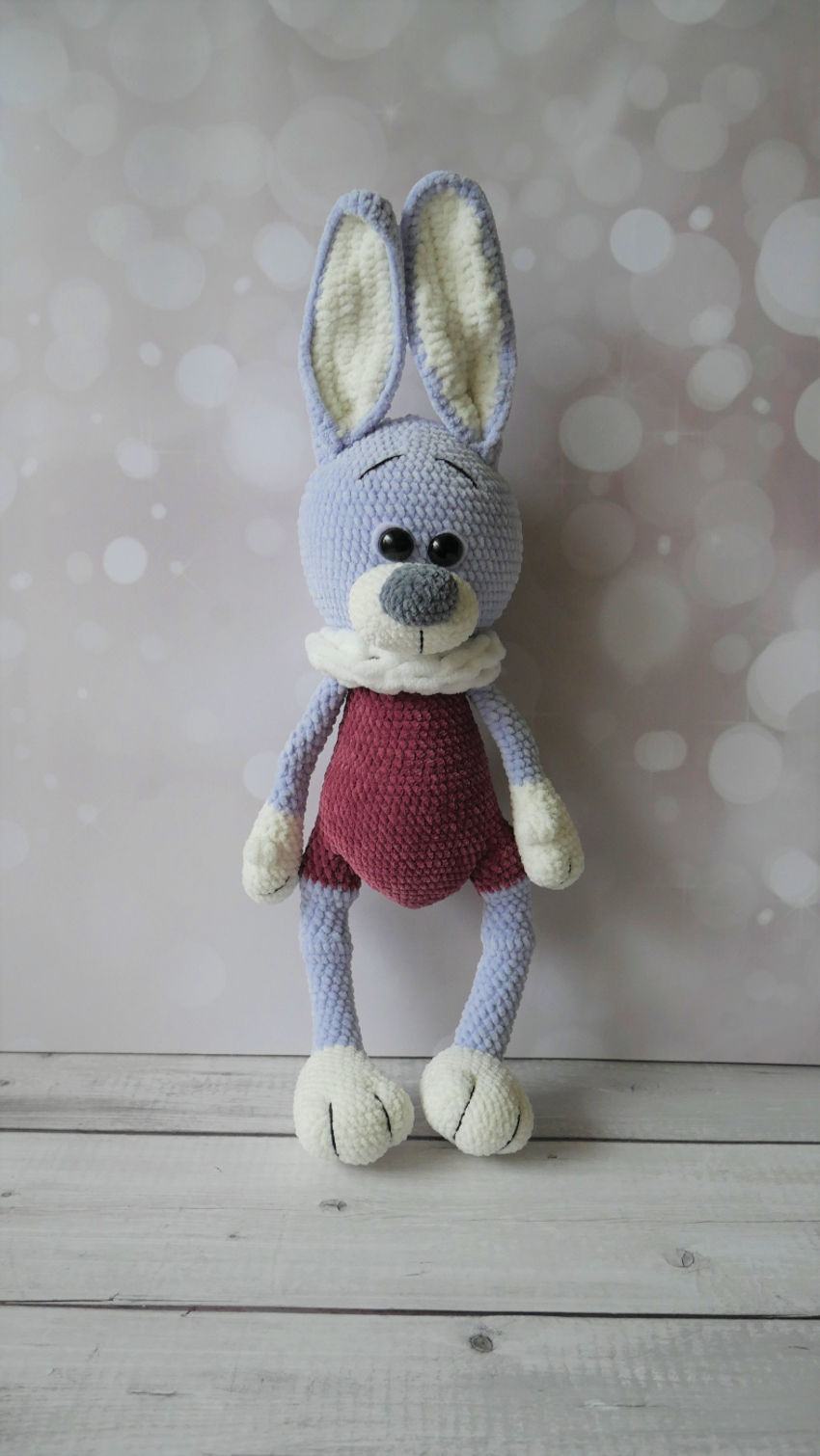 Pliušinis zuikis. aukštis 35 cm, su ausimis 45 cm. pilkos spalvos žaislai | minkšti | pliušinis zuikis. aukštis 35 cm, su ausi