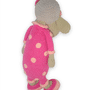žaislai | minkšti | rankų darbo nerta avytė su rožiniu kosti