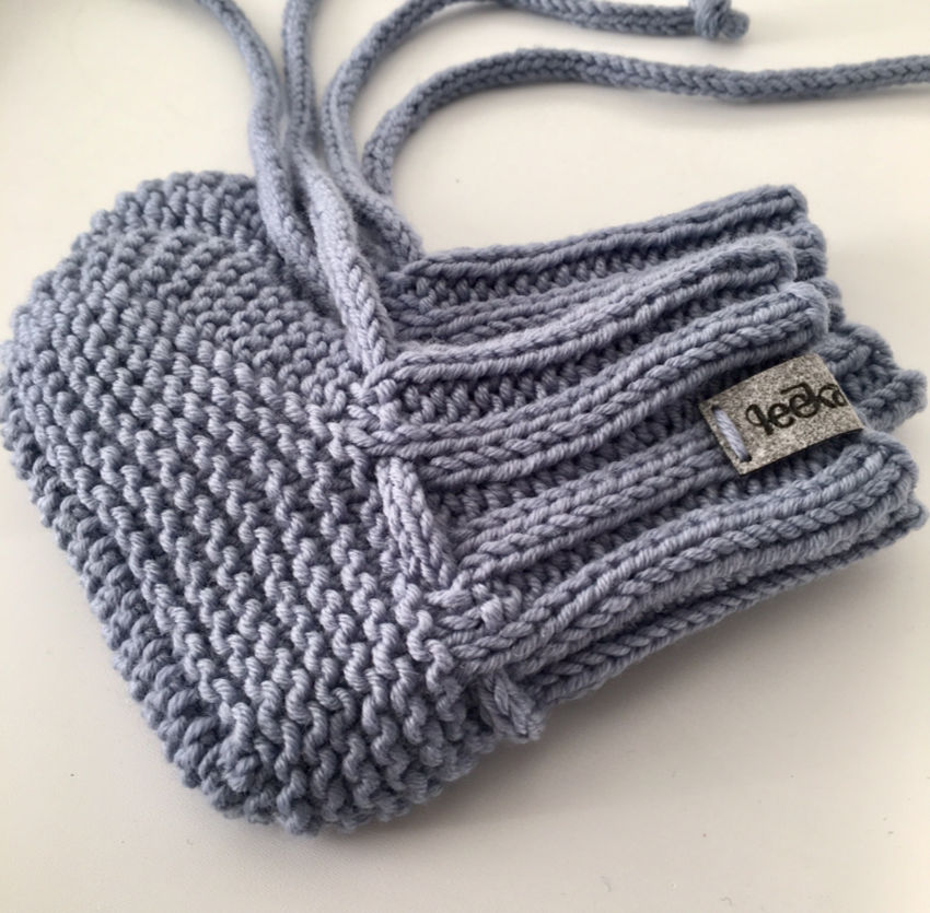 Merino vilnos tapukai su raišteliais kūdikiui 3-6 mėn 10-11 cm mėlyna avalynė | tapukai | merino vilnos tapukai su raišteliais kūd