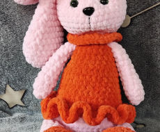 Pliušinės zuikytės " meilutės''. ūgis šių meilučių net 45cm +20cm ausytės