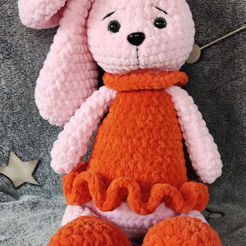 Pliušinės zuikytės " meilutės''. ūgis šių meilučių net 45cm +20cm ausytės žaislai | minkšti | pliušinės zuikytės " meilutės''. ūgis ši