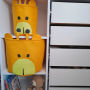 dekoracijos | krepšeliai | žaislų laikymo krepšys žirafa, pagaminta