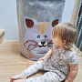 dekoracijos | krepšeliai | žaislų krepšys ilgaūsė katė, nenaudojant
