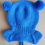 apranga | Kepurės | šilta ryškiai mėlyna kepurė - šalmukas 0